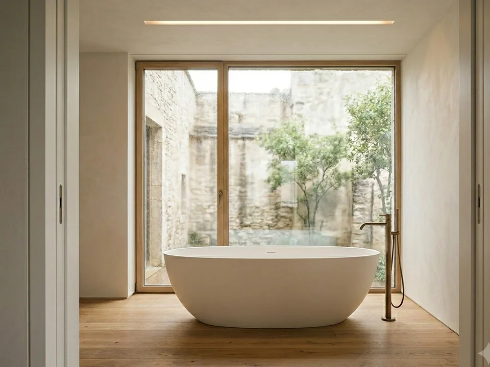 Freistehende Badewanne