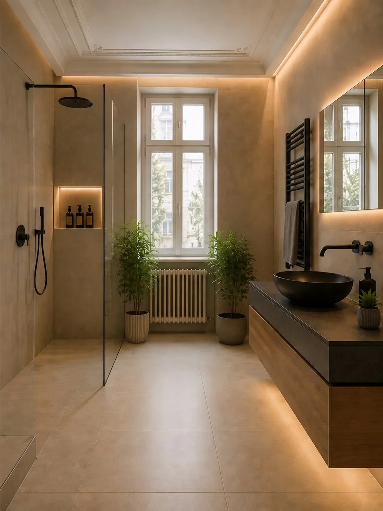 Altbau-Bad nach der Sanierung